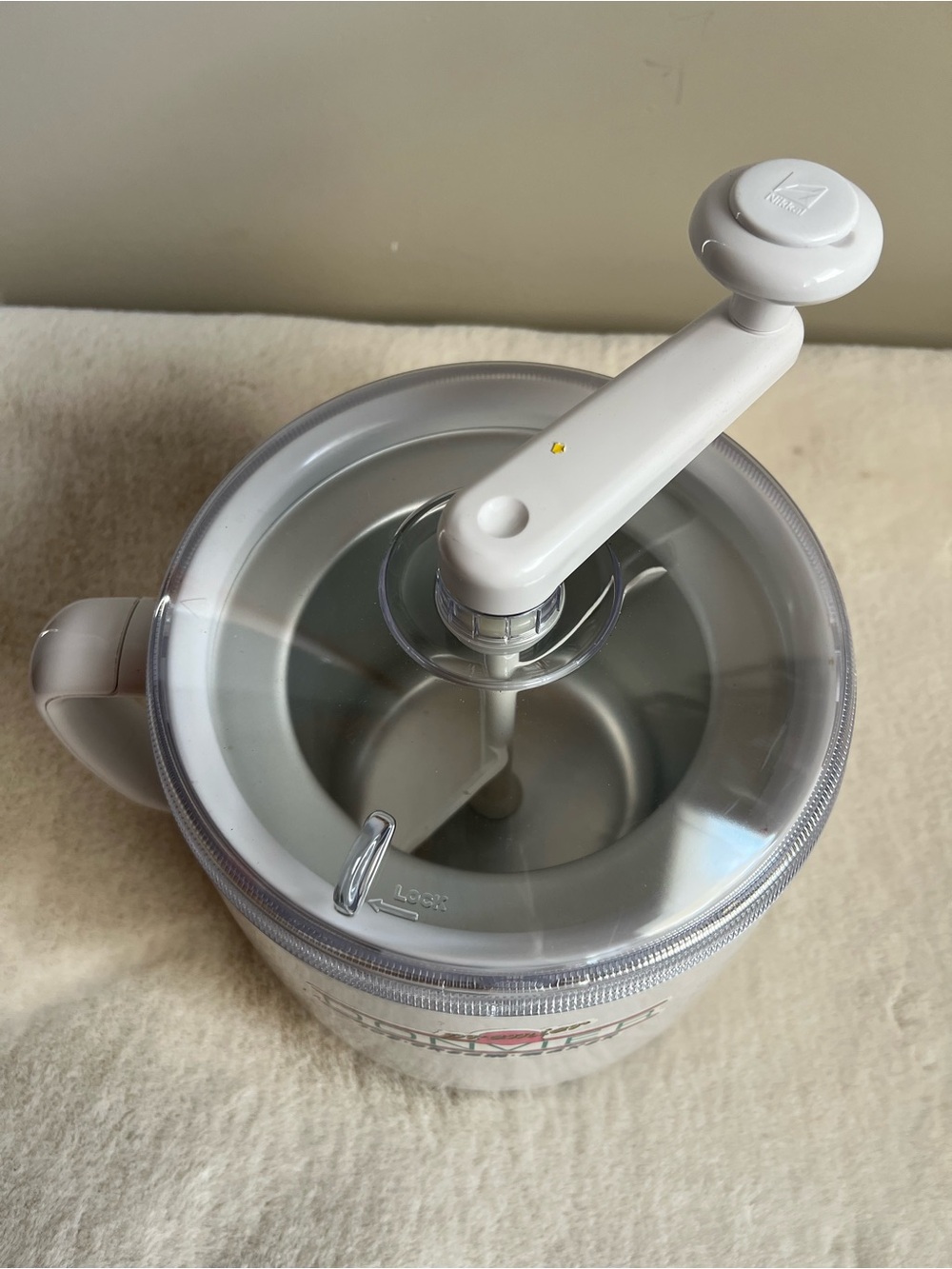 Vintage Donvier Premier Ice Cream Maker 1 Quart Manual Freezer Maker w/ Box - Picture 5 of 9